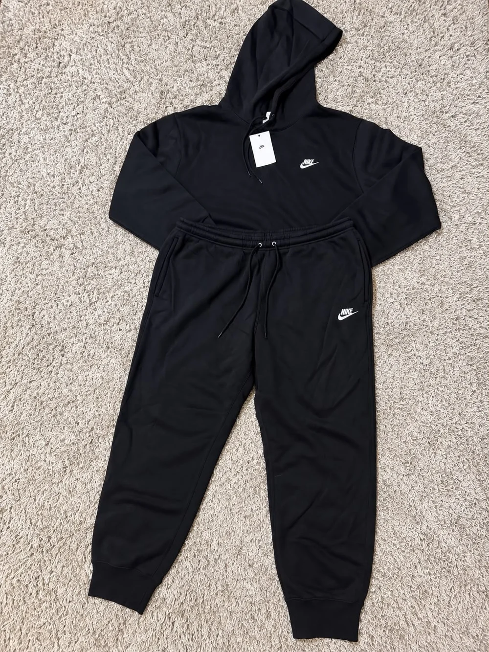 Nike Sportswear Black Hoodie & Shorts Set Men’s L/XL